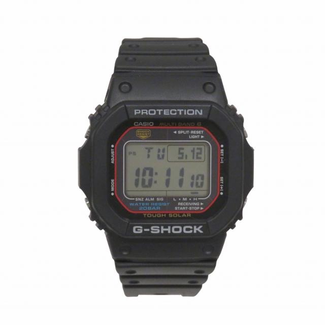 カシオ 腕時計 総重量約49.2g SS 樹脂 電波ソーラー ブラック文字盤 GW-M5610U-1JF メンズ 【中古】