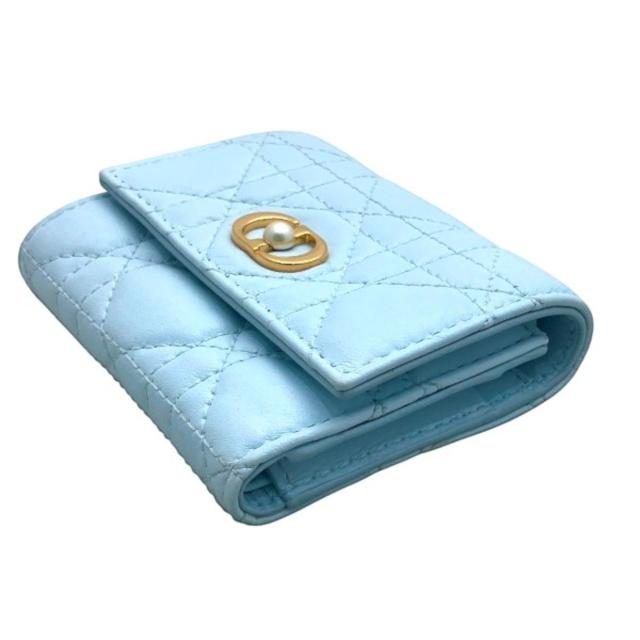 ディオール 三つ折り財布 ラムスキン レディース 【中古】_6