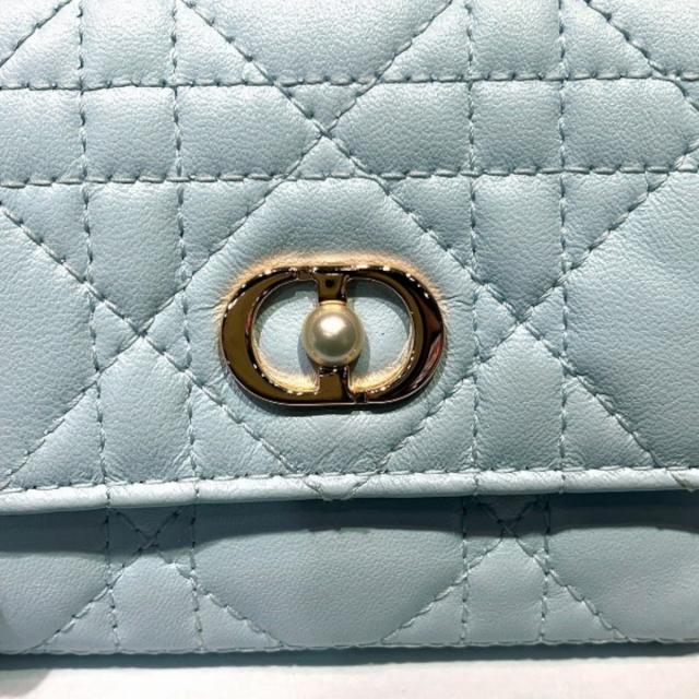 ディオール 三つ折り財布 ラムスキン レディース 【中古】_7