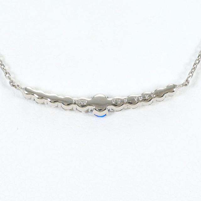 PT900 プラチナ PT850 プラチナ ネックレス ダイヤ 0.25ct アウイナイト 0.06ct 総重量約2.5g 約47cm ジュエリー 中古_2