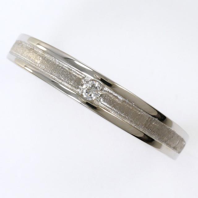 K14 14金 WG ホワイトゴールド リング・指輪 11号 ジルコニア 総重量約1.6g ジュエリー 中古