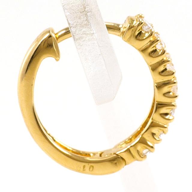 K18 18金 YG イエローゴールド ピアス(片耳) ダイヤ 0.15ct 総重量約1.3g ジュエリー レディース 【中古】_1