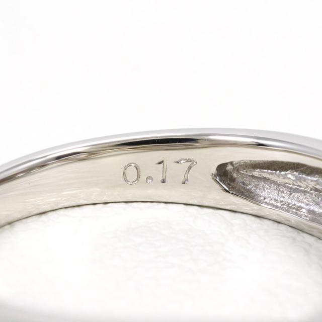 PT900 プラチナ リング・指輪 9号 ダイヤ 0.17ct 総重量約3.7g ジュエリー 中古_4