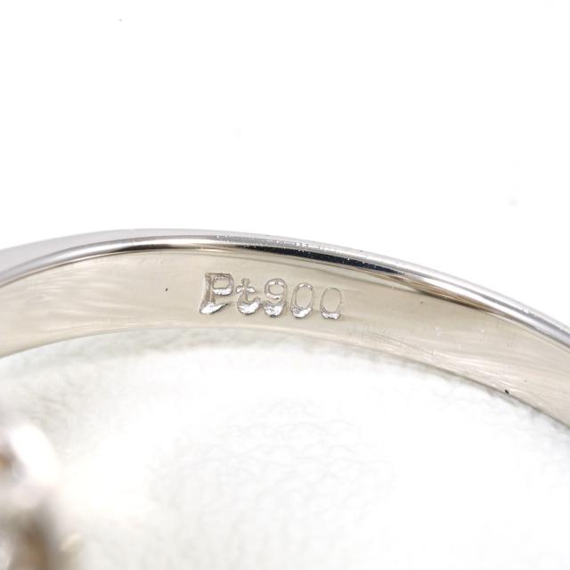 PT900 プラチナ リング・指輪 11号 パール ダイヤ 総重量約5.6g ジュエリー 中古_3
