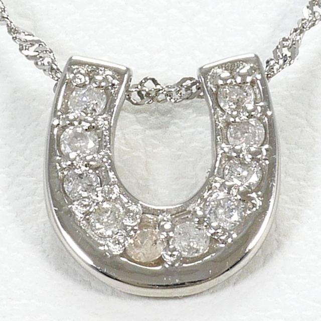 【通常価格より15%OFF】PT1000 プラチナ PT850 プラチナ ネックレス ダイヤ 0.1ct 総重量約1.4g 約40cm ジュエリー 中古