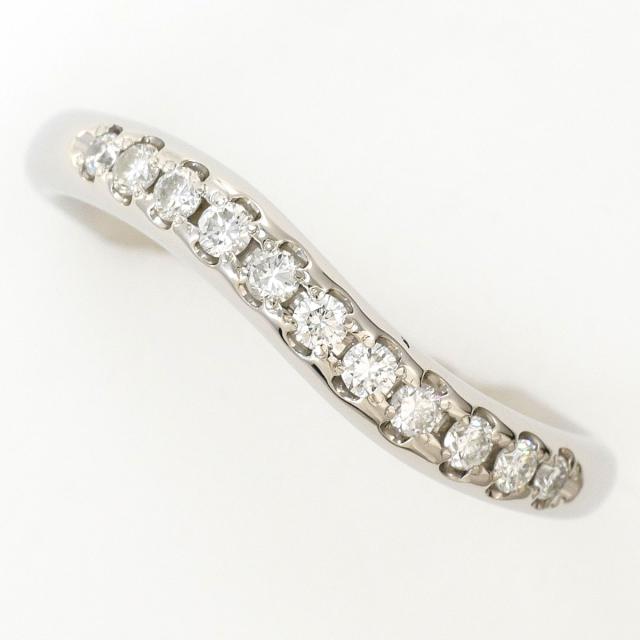 PT1000 プラチナ リング・指輪 11号 ダイヤ 0.17ct ブルーダイヤ 総重量約4.0g ジュエリー 中古