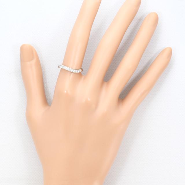 PT1000 プラチナ リング・指輪 11号 ダイヤ 0.17ct ブルーダイヤ 総重量約4.0g ジュエリー 中古_4