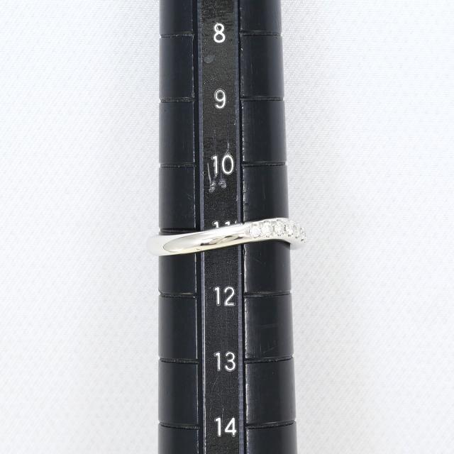 PT1000 プラチナ リング・指輪 11号 ダイヤ 0.17ct ブルーダイヤ 総重量約4.0g ジュエリー 中古_5