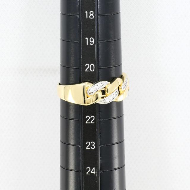 K10 10金 YG イエローゴールド リング・指輪 21号 ジルコニア 総重量約3.6g ジュエリー 中古_5