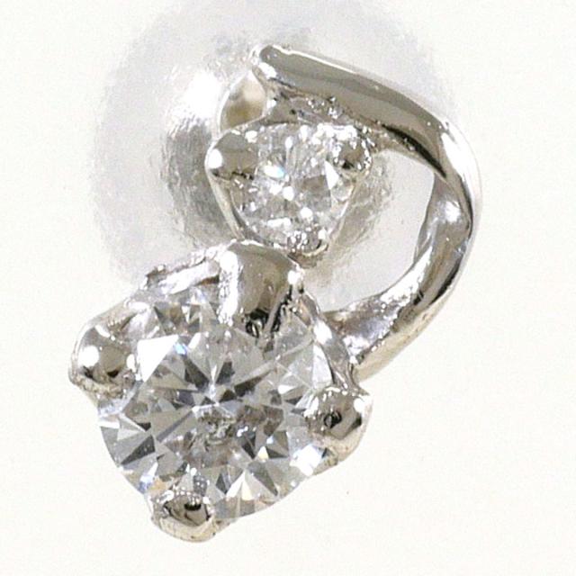 PT900 プラチナ ピアス(片耳) 時刻表 0.16コンピュータ断層撮影法 総掛け目約0.2g 宝飾品 レディース 【中古】