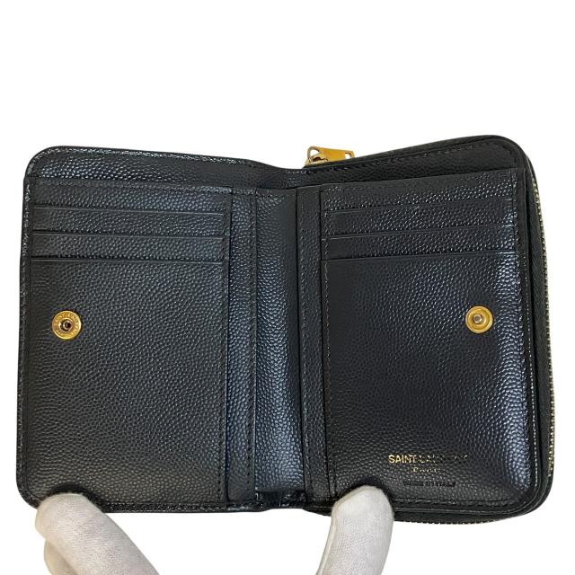 サンローラン コンパクト ジップアラウンド ウォレット 二つ折り財布 レザー 403723  レディース 【中古】_2