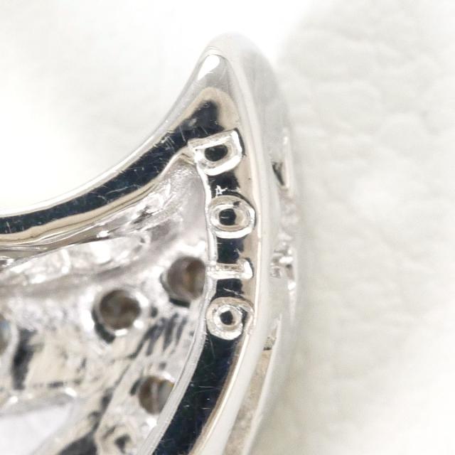 K18 18金 WG ホワイトゴールド ネックレス ダイヤ 0.16ct 鑑別書 総重量約6.8g 約45cm ジュエリー 中古_3