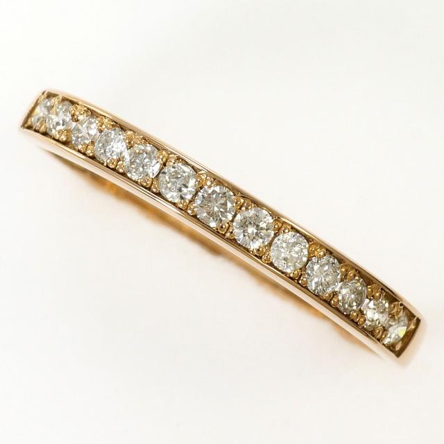 【通常価格より5%OFF】K18 18金 PG ピンクゴールド リング・指輪 12号 ダイヤ 0.20ct 総重量約1.0g ジュエリー 中古