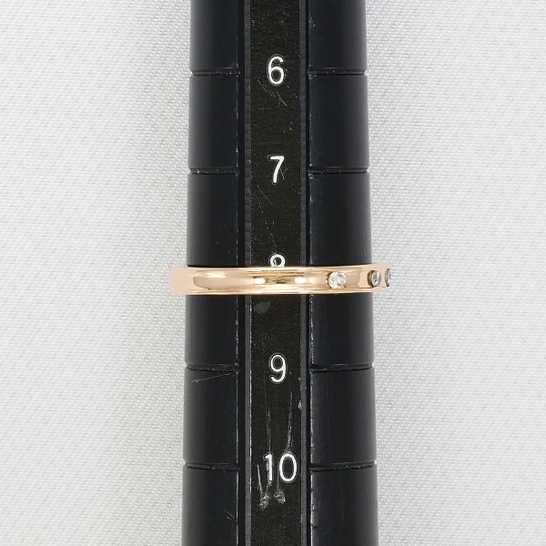 ヨンドシー K10 10金 PG ピンクゴールド リング・指輪 8号 ダイヤ 総重量約1.6g ジュエリー 中古_5