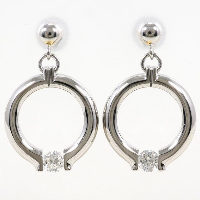 【通常価格より5%OFF】PT900 プラチナ ピアス ダイヤ 0.20ct 鑑別書 総重量約11.1g ジュエリー 中古 141,550円