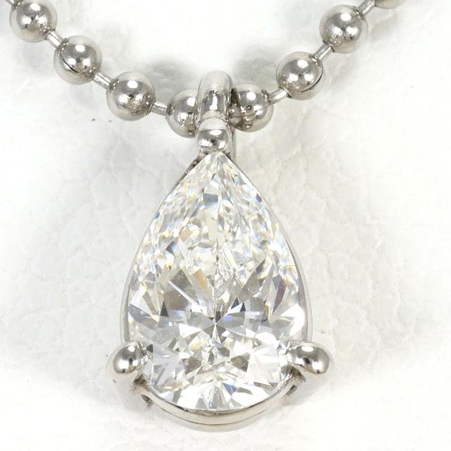 PT900 プラチナ PT850 プラチナ ネックレス ダイヤ 0.53ct VS2 鑑定書 総重量約3.9g 約40cm ジュエリー 中古
