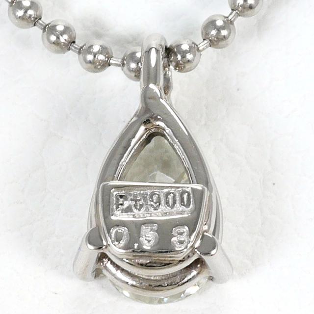 PT900 プラチナ PT850 プラチナ ネックレス ダイヤ 0.53ct VS2 鑑定書 総重量約3.9g 約40cm ジュエリー 中古_2