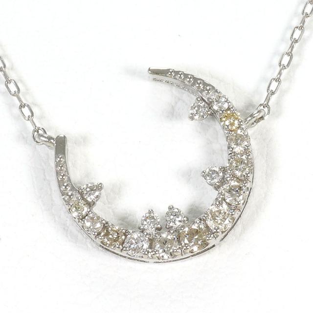 【通常価格より5%OFF】PT900 プラチナ PT850 プラチナ ネックレス ダイヤ 0.20ct 総重量約1.8g 約46cm ジュエリー 中古 30,752円