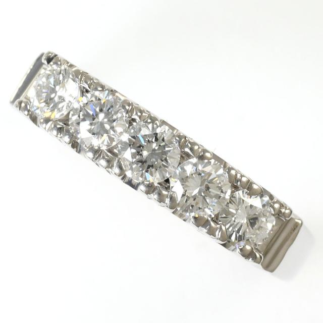 PT850 プラチナ リング・指輪 11号 ダイヤ 0.61ct 鑑別書 総重量約3.4g ジュエリー 中古 81,400円
