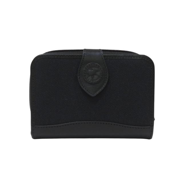 【通常価格より5%OFF】ハンティングワールド ジップウォレット バチューサーパス 二つ折り財布 レザー キャンバス 716SFI メンズ 【中古】