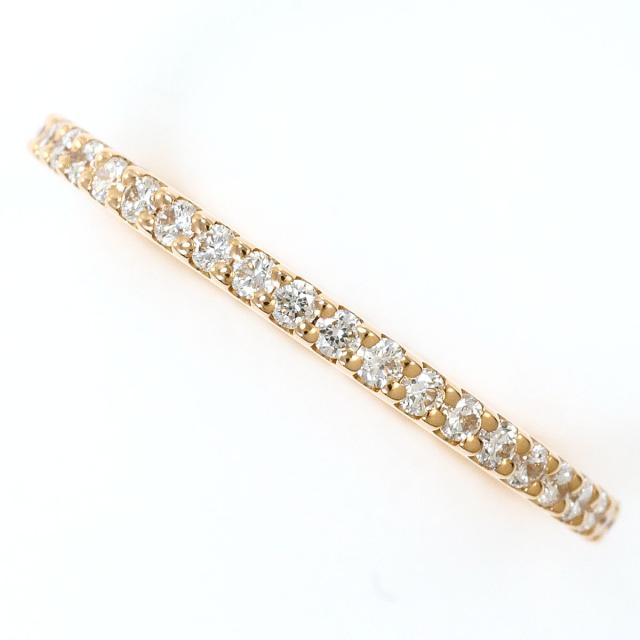【通常価格より5%OFF】スタージュエリー K18 18金 PG ピンクゴールド リング・指輪 8号 ダイヤ 0.15ct 総重量約1.1g ジュエリー 中古