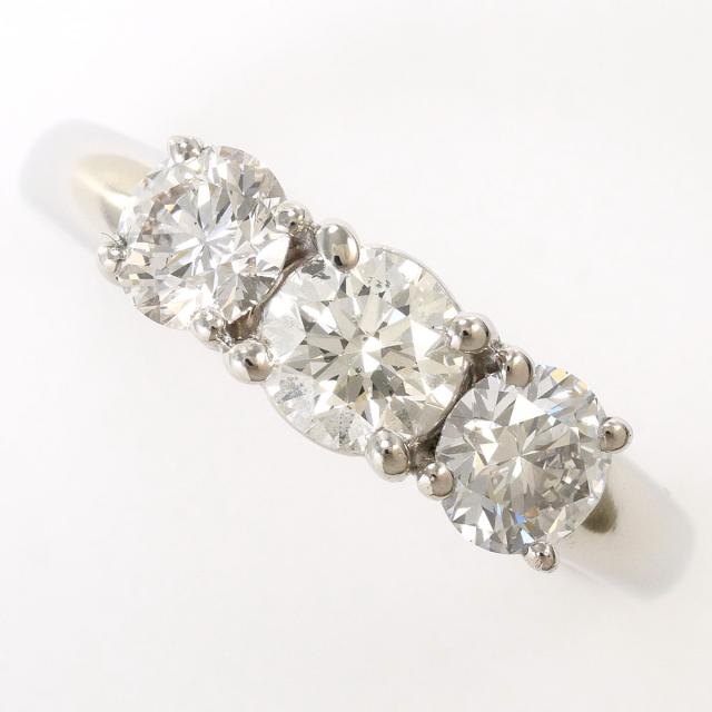 【通常価格より5%OFF】PT900 プラチナ リング・指輪 8.5号 ダイヤ 1.005ct 鑑別書 総重量約4.2g ジュエリー 中古 103,455円