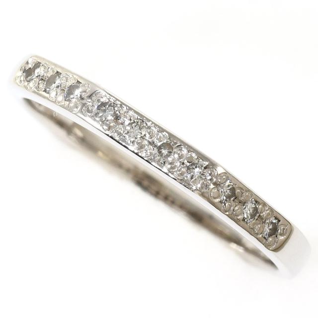 PT900 プラチナ リング・指輪 12号 ダイヤ 0.10ct 総重量約2.4g ジュエリー 中古