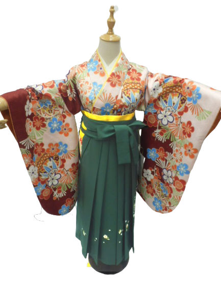 【期間限定割引】往復送料無料 全部揃って安心 レンタル 小学生 大学生 卒業式 袴 レンタル 袴 卒業式袴セット 小学生 袴女児 女の子 小学生 袴 セット 小学生 卒業式 袴 レンタル 女の子 小学校 卒業式 着物 薄ピンク地 梅 柄No.316