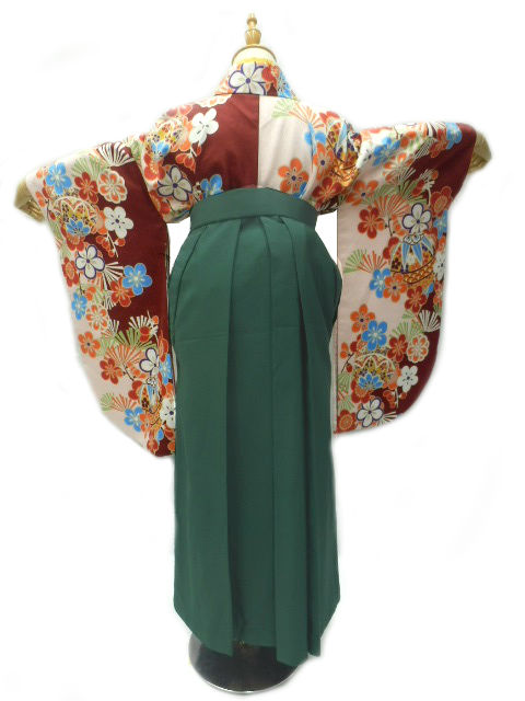 【期間限定割引】往復送料無料 全部揃って安心 レンタル 小学生 大学生 卒業式 袴 レンタル 袴 卒業式袴セット 小学生 袴女児 女の子 小学生 袴 セット 小学生 卒業式 袴 レンタル 女の子 小学校 卒業式 着物 薄ピンク地 梅 柄No.316