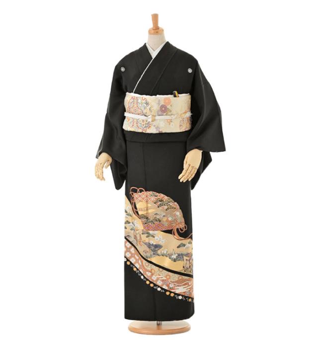 黒留袖 袋帯 セット 落款あり　sTM2505152 晴れ着の丸昌黒留袖・袋帯2点セット sTMA4 - メルカリ