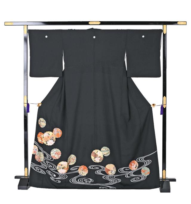 往復送料無料 2泊3日 レンタル 黒留袖 レンタル Mサイズ No.1885