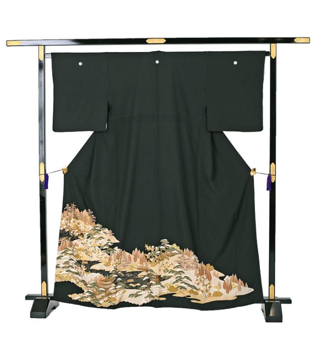 往復送料無料 2泊3日 レンタル 黒留袖 レンタル Sサイズ No.0461