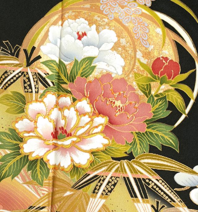 往復送料無料 2泊3日 レンタル 黒留袖 レンタル Lサイズ No.1813