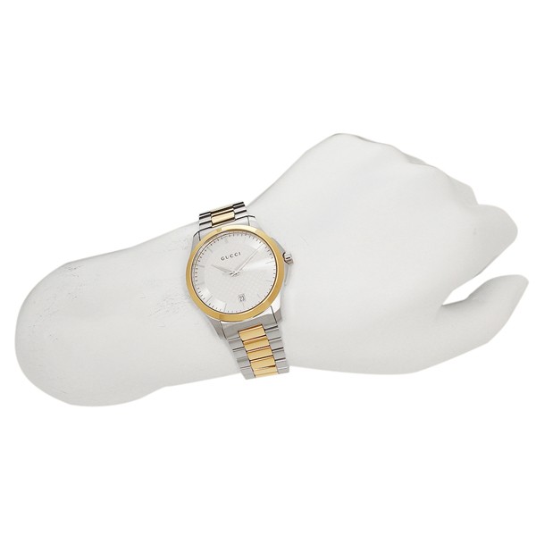 Vintage GUCCI Men's Watch 3000 M Gold Dial New Leather Strap