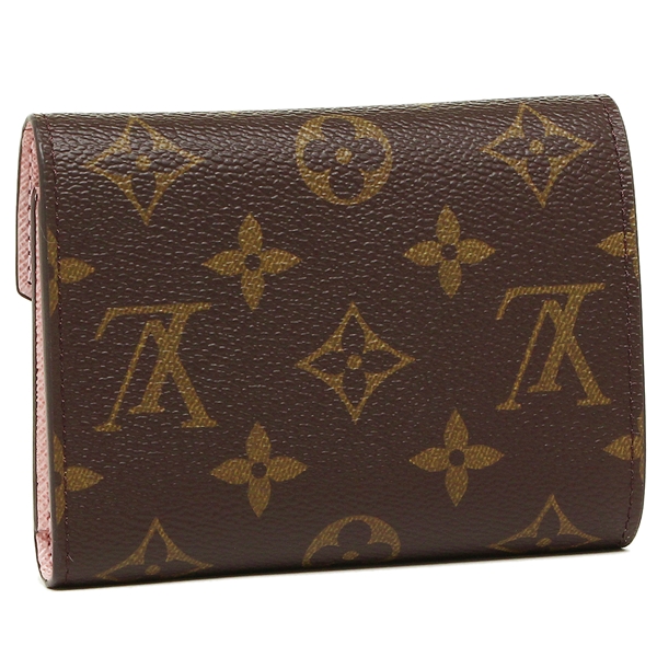 Louis Vuitton 二つ折り財布 ブラウン/レッド LOUIS VUITTON 二つ折り財布 ブラウン/レッド LOUIS VUITTON 二つ折り