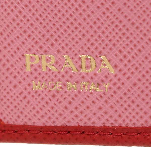 プラダ 二つ折り財布 Prada 1mh523 Zlp F0nbx レッド ピンク 返品ok の通販はau Pay マーケット ブランドショップaxes