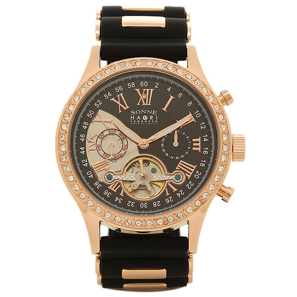 ゾンネ メンズ 腕時計 Sonne H016pgz Bk ブラック ピンクゴールドの通販はau Pay マーケット ブランドショップaxes