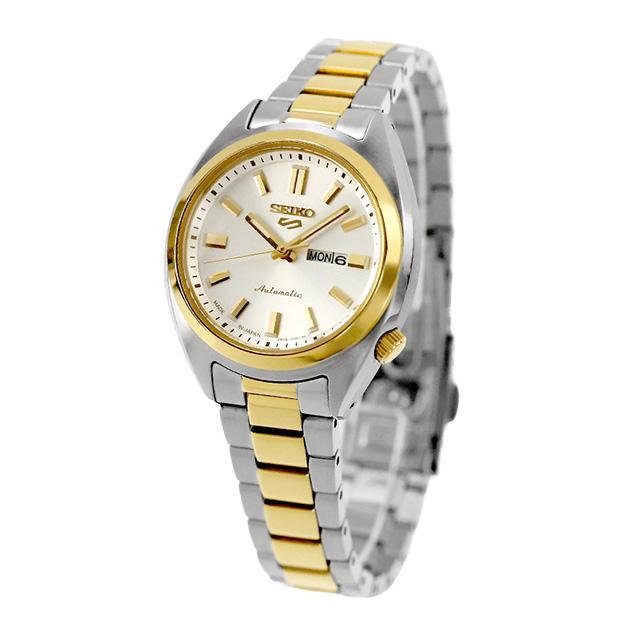 セイコー5 スポーツ SNXS Series 自動巻き 腕時計 ブランド レディース Seiko 5 Sports SRRA012 アナログ ホワイトシルバー ゴールド 白 日本製 おしゃれ 防水 軽い 華奢 かわいい プレゼント 女性 実用的_1