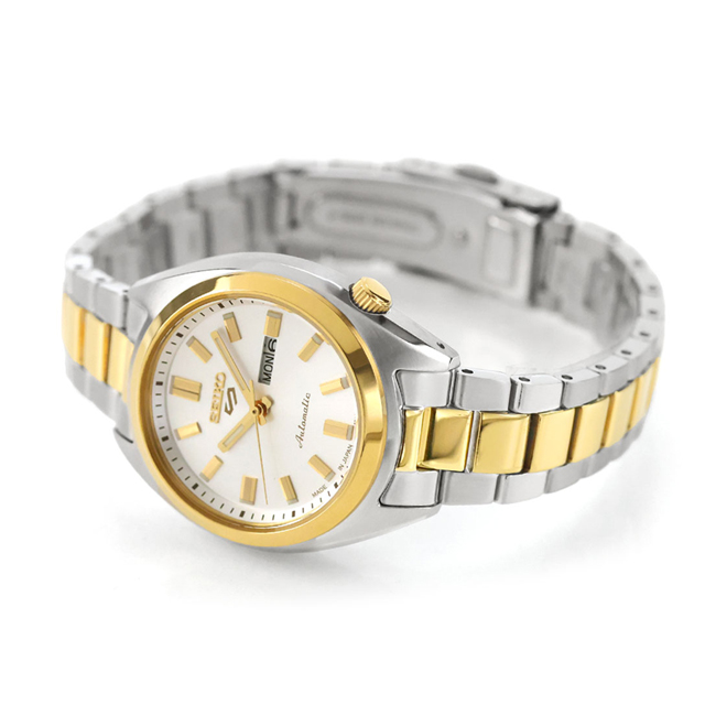 セイコー5 スポーツ SNXS Series 自動巻き 腕時計 ブランド レディース Seiko 5 Sports SRRA012 アナログ ホワイトシルバー ゴールド 白 日本製 おしゃれ 防水 軽い 華奢 かわいい プレゼント 女性 実用的_3