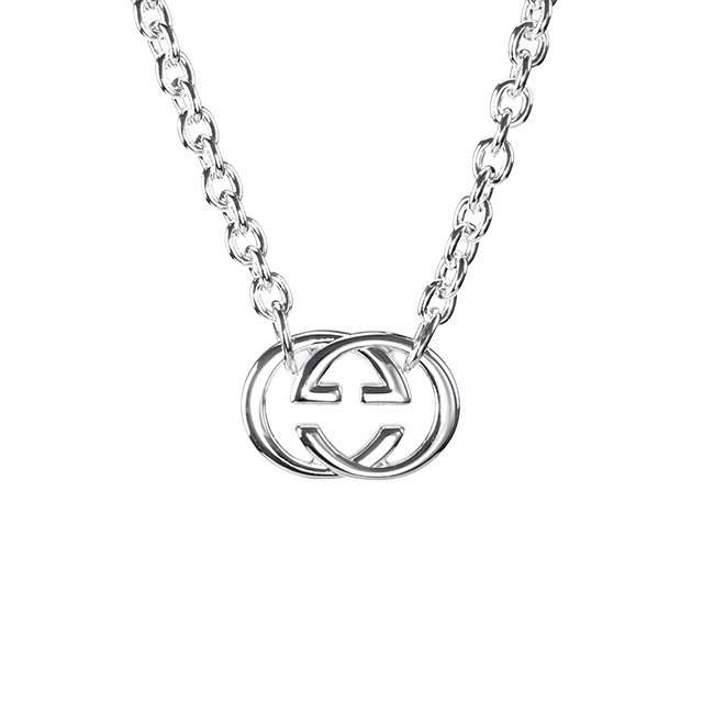 グッチ ネックレス GUCCI ダブルG ペンダント シルバー925 メンズ レディース 190489 J8400 8106 シルバー アクセサリー_1