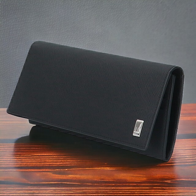 ダンヒル 財布 長財布 メンズ 小銭入れ dunhill プレイン 22R2P12PS ブラック プレゼント ギフト