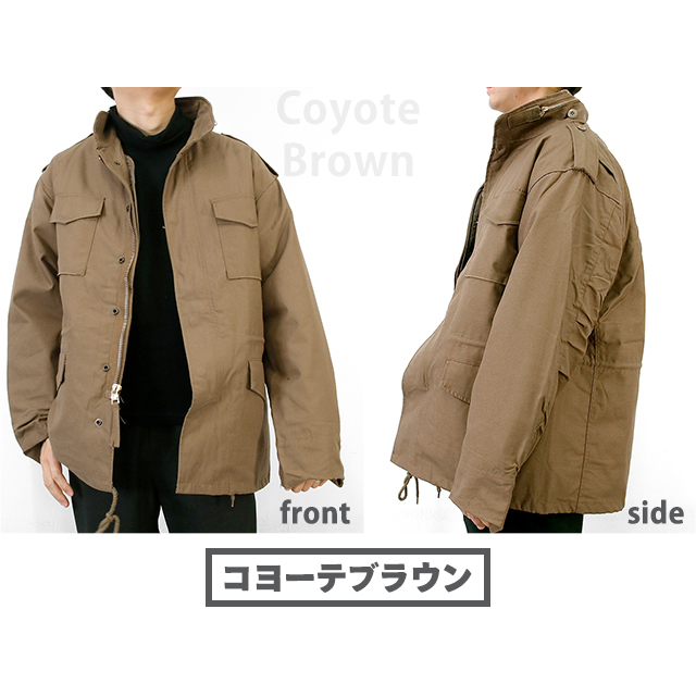 ロスコ ミリタリージャケット メンズ ブランド Rothco M-65 フィールドジャケット キルティングライナー付き XS S M カモフラージュ・迷彩 無地 カジュアル アメカジ ミリタリー マルチカラー ブラウン カーキ ブラック ネイビー 黒 アウター 選べるモデル_3