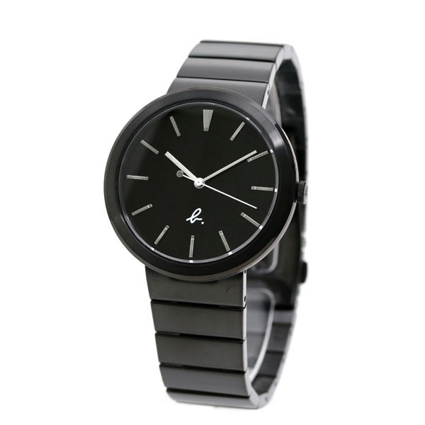 アニエスベー メンズ 腕時計 シンプル 3針 FCRK985 agnes b. オールブラック 黒 時計｜au PAY マーケット