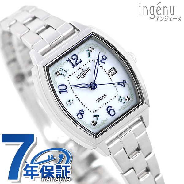 セイコー アルバ アンジェーヌ トノー ソーラー レディース 腕時計 AHJD414 SEIKO ALBA ホワイト