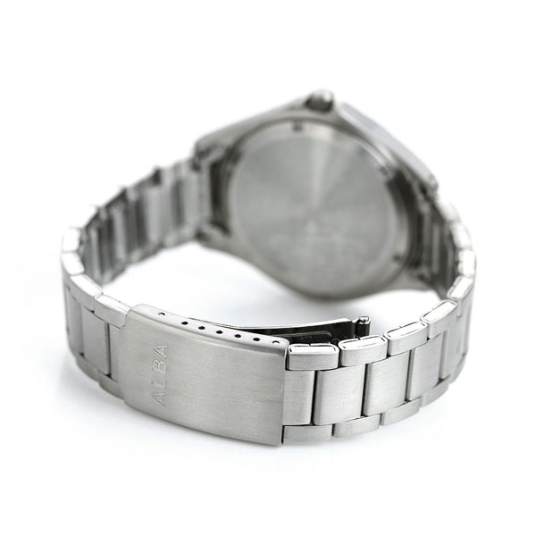 セイコー アルバ メンズ 腕時計 カレンダー チタン AQPJ402 SEIKO ALBA クオーツ ブラック_4