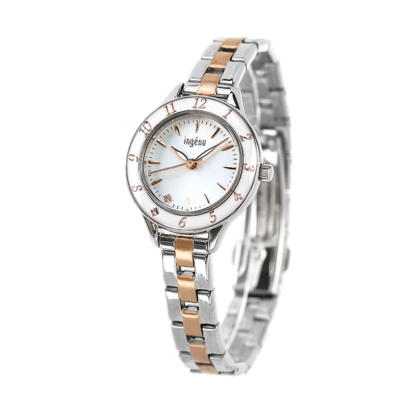 セイコー アルバ アンジェーヌ ブレスレット エポラクオーツ クオーツ レディース 腕時計 AHJK461 SEIKO ALBA ingenu シルバー×ピンクゴールド プレゼント ギフト_1