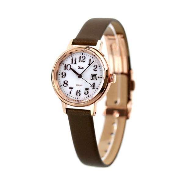 セイコー アルバ リキ スタンダード ソーラー レディース 腕時計 AKQD403 SEIKO ALBA Riki ホワイト×ダークブラウン プレゼント ギフト_1