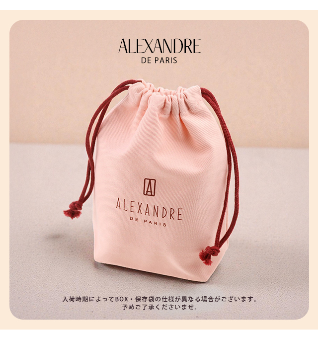 アレクサンドル ドゥ パリ ヘアクリップ レディース ブランド ALEXANDRE DE PARIS ヴァンドームMクリップ ICCM-15571-02-P1 ホワイト ヘアアクセサリー_6