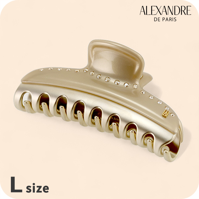 miumiu パテントレザーヘアクリップ バレッタ アイボリー MIU MIU