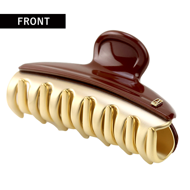 アレクサンドル ドゥ パリ ヘアクリップ レディース ブランド ALEXANDRE DE PARIS ヴァンドームMクリップ ICCM-15571-02-H2 BRUN ヘアアクセサリー_1